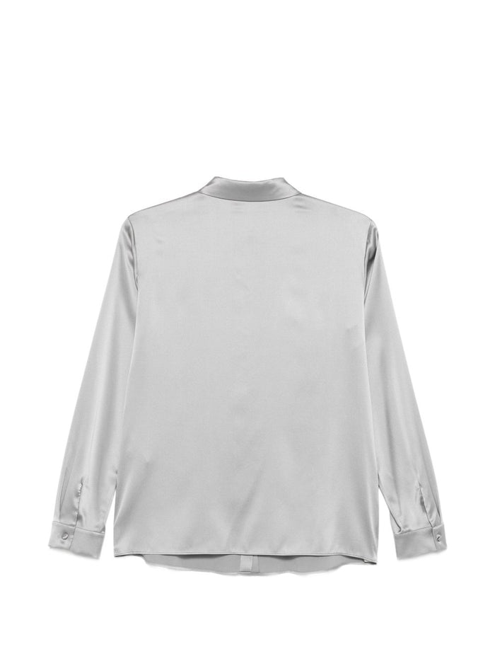 Emporio Armani Shirts Grey Silk
