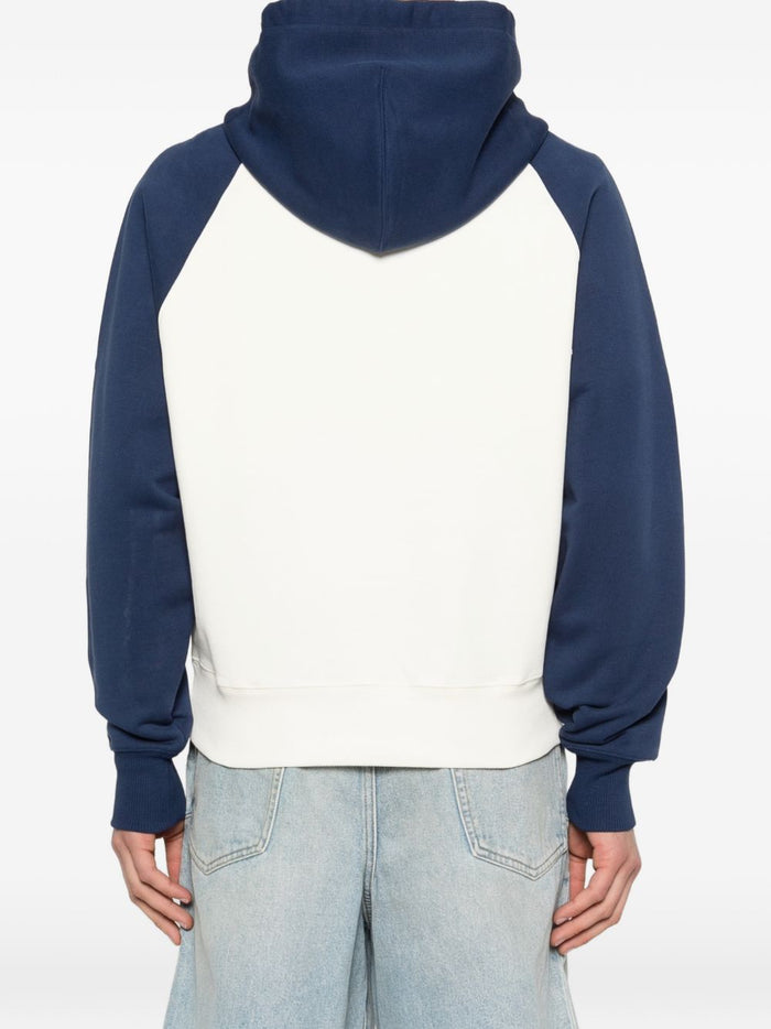 Ami Paris Sweaters Blue Cotton