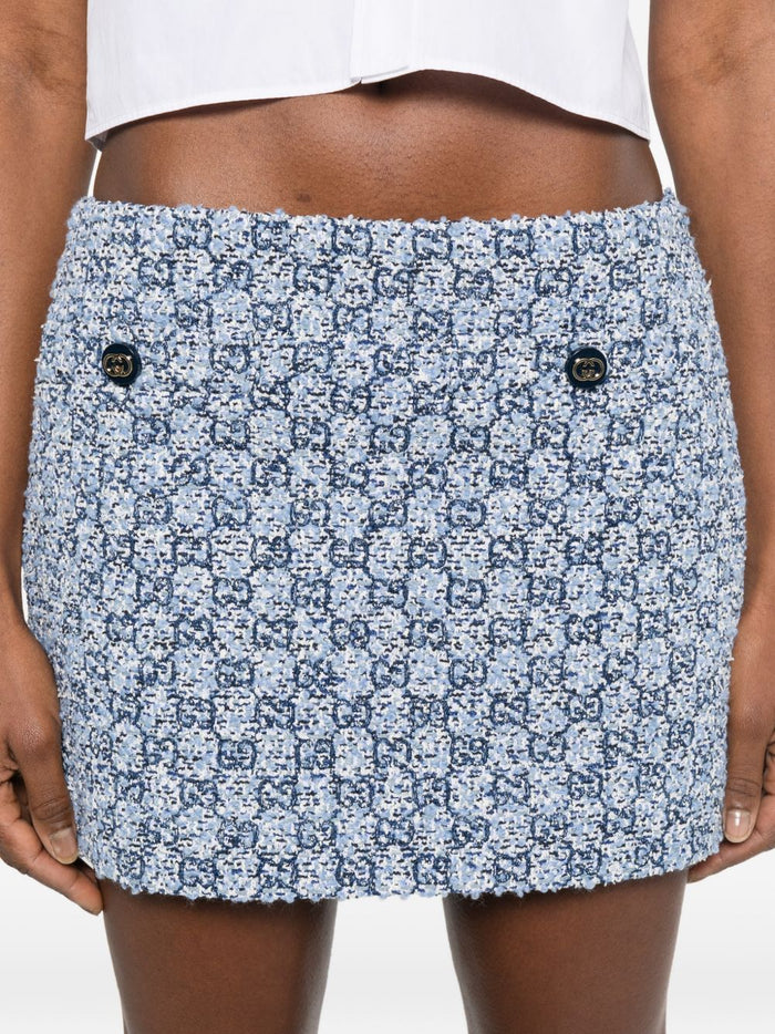 Gucci Skirts Clear Blue Cotton Mix