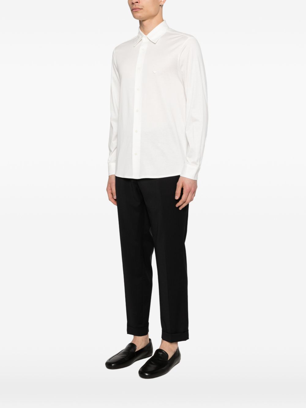 Emporio Armani Shirts White Lyocell