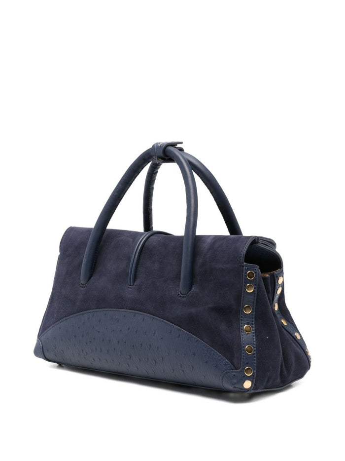 Zanellato Bags Blue Calf Suede