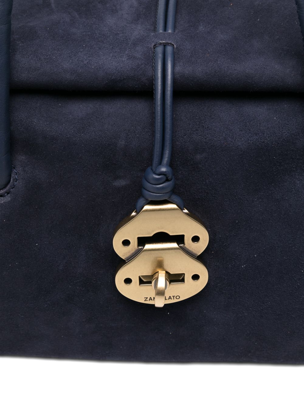 Zanellato Bags Blue Calf Suede