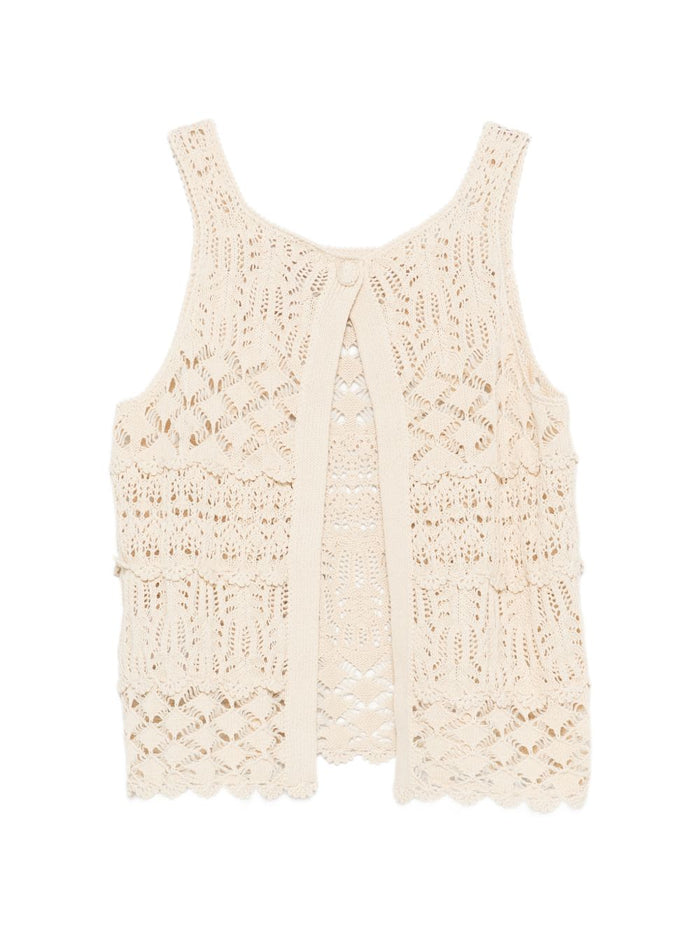 Semicouture Top White Cotton