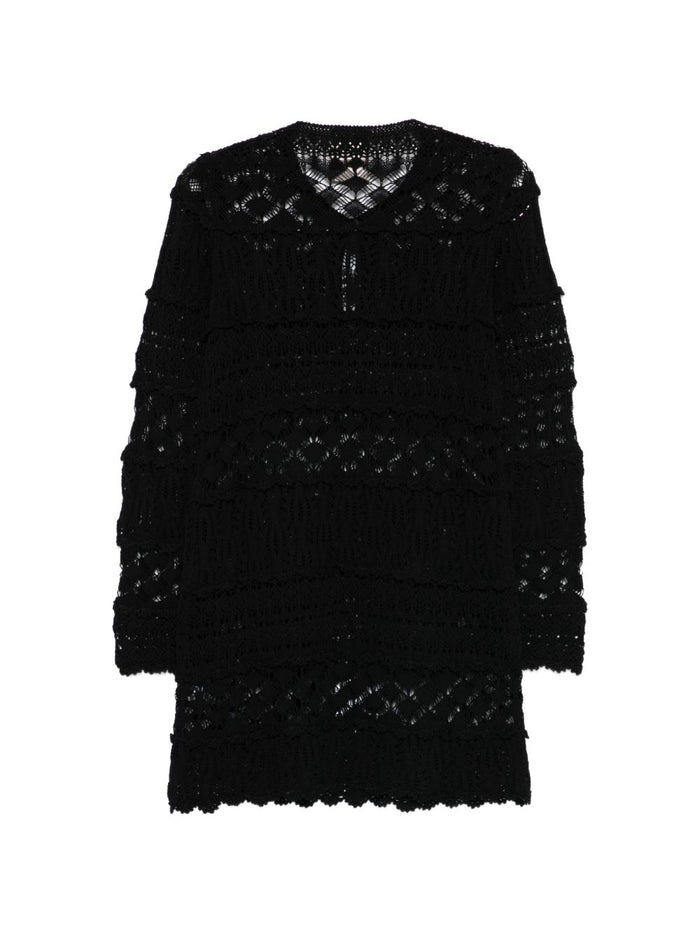 Semicouture Dresses Black Cotton