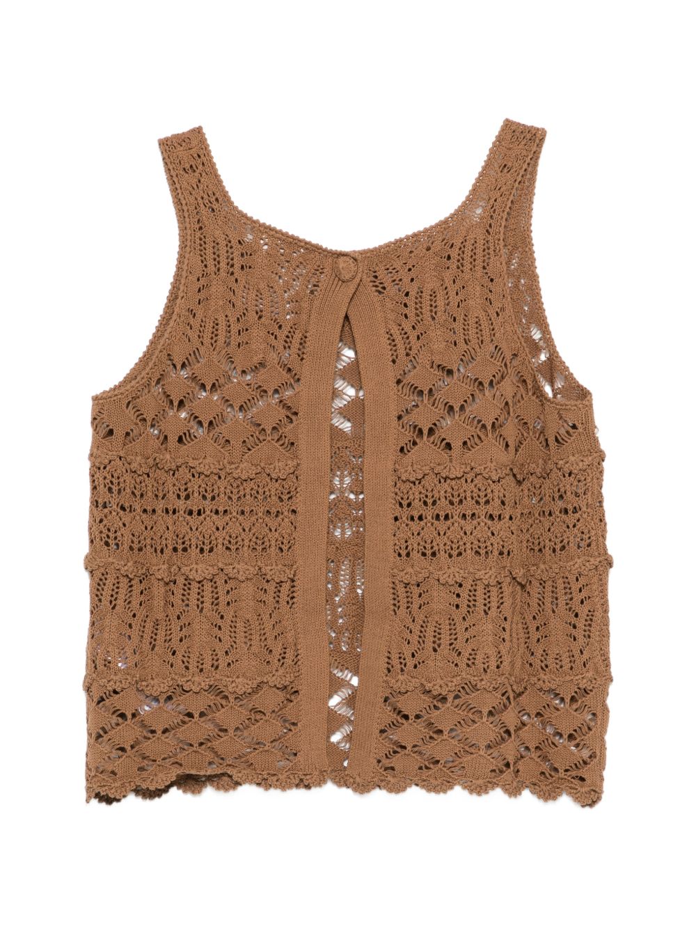 Semicouture Top Beige Cotton