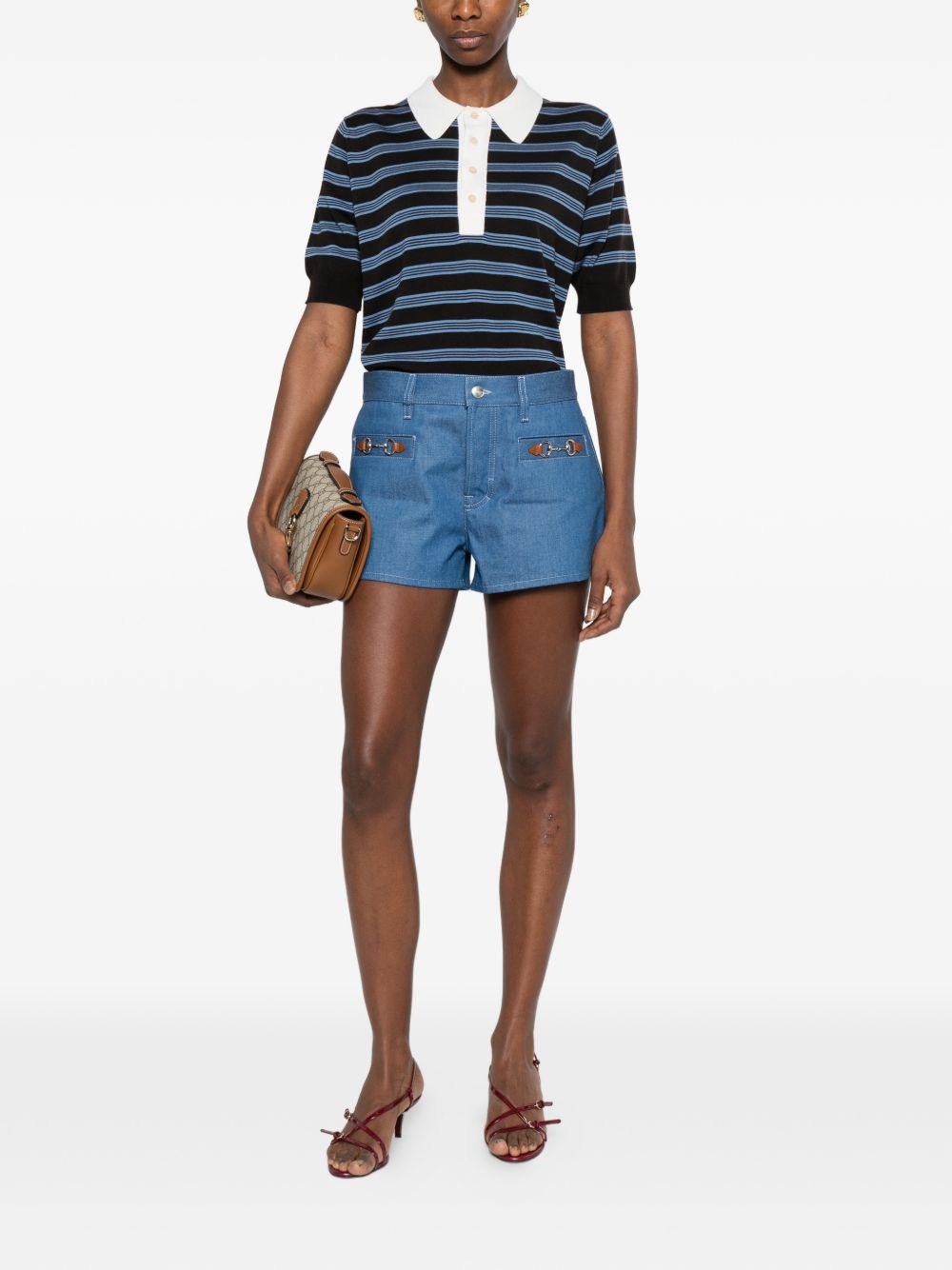 Gucci Shorts Blue Cotton