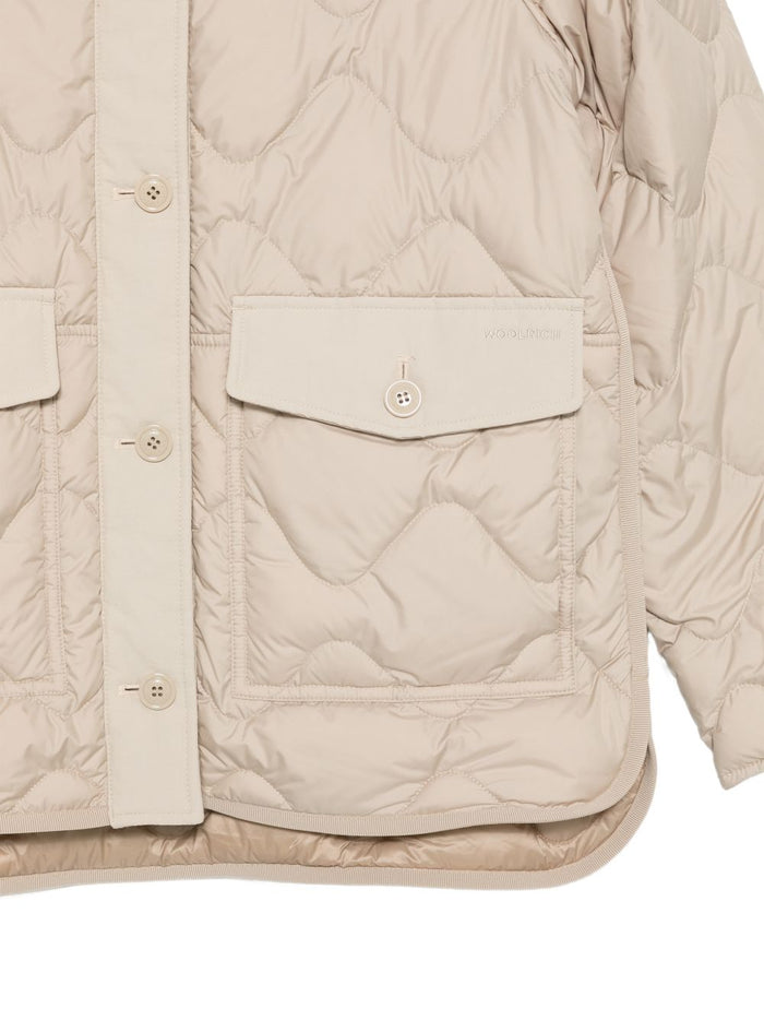 Woolrich Coats Beige Duck Down
