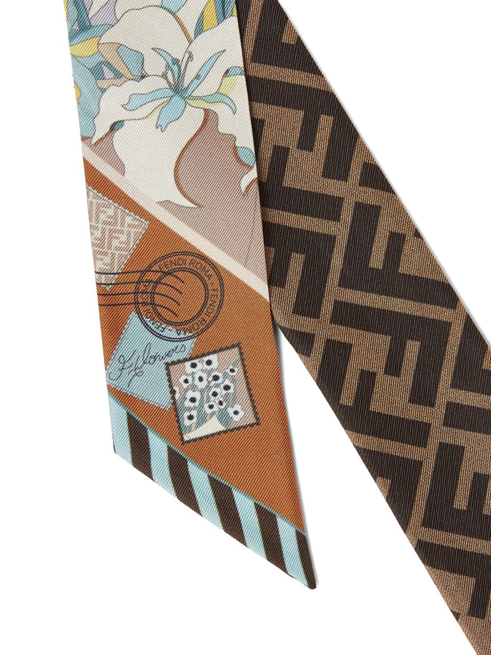 Fendi Scarfs Clear Blue Silk