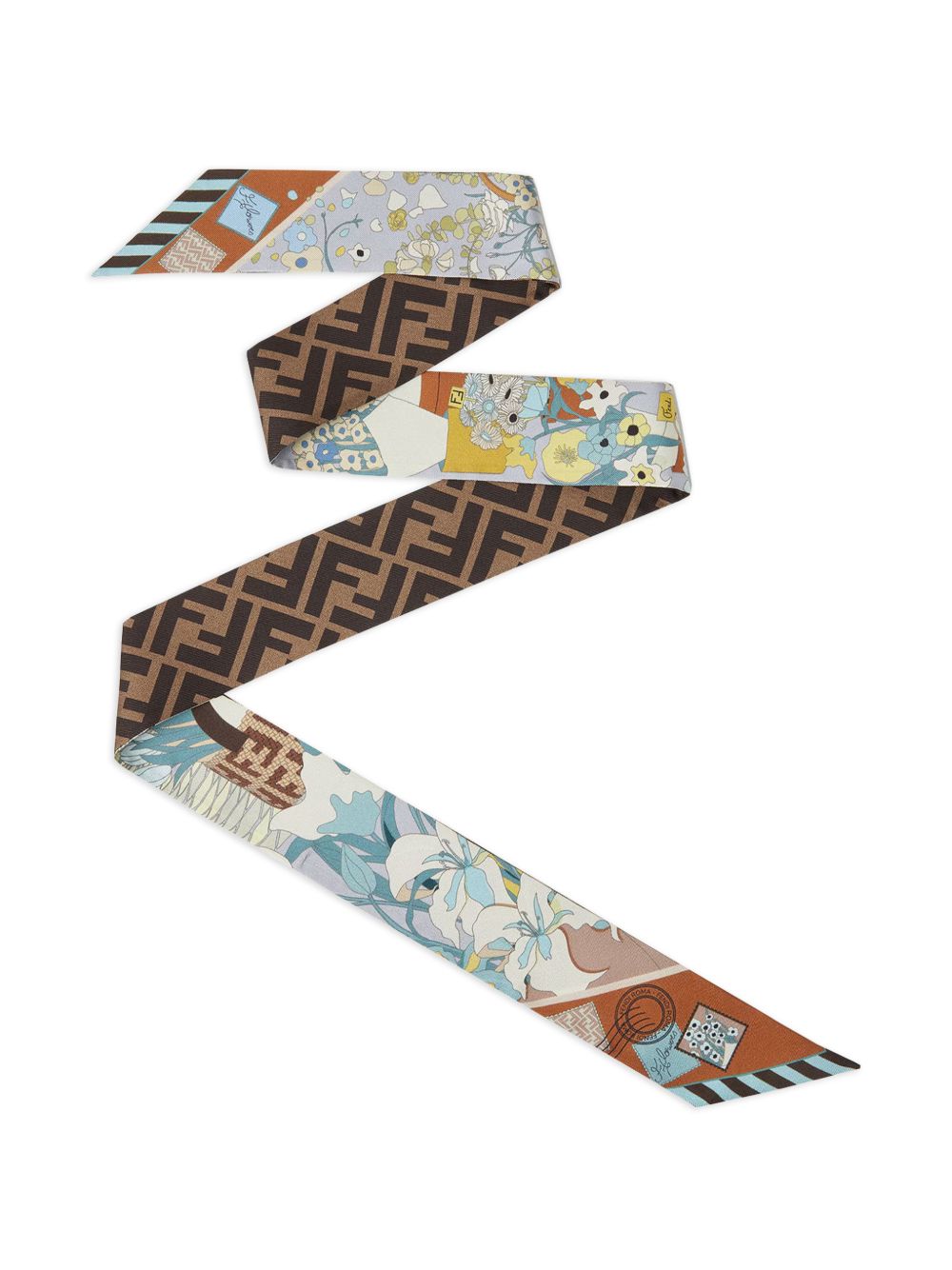 Fendi Scarfs Clear Blue Silk