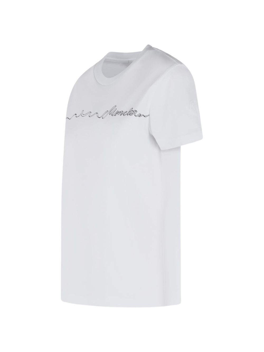 Moncler T-shirts and Polos White Cotton