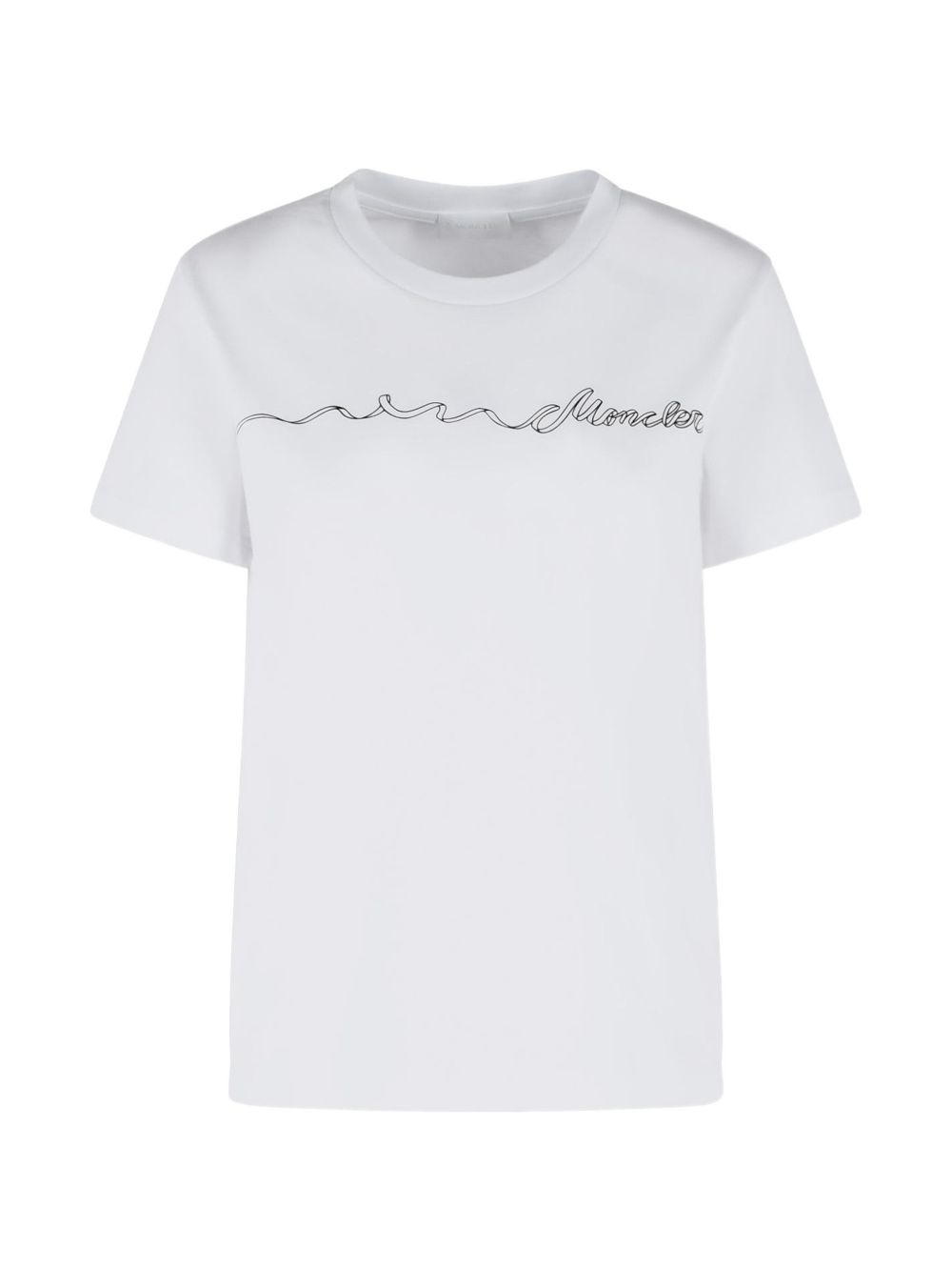 Moncler T-shirts and Polos White Cotton