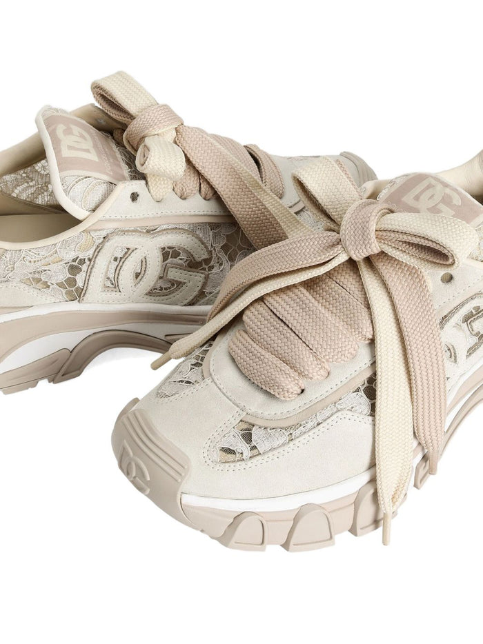 Dolce & Gabbana Sneakers Cream Calf Leather