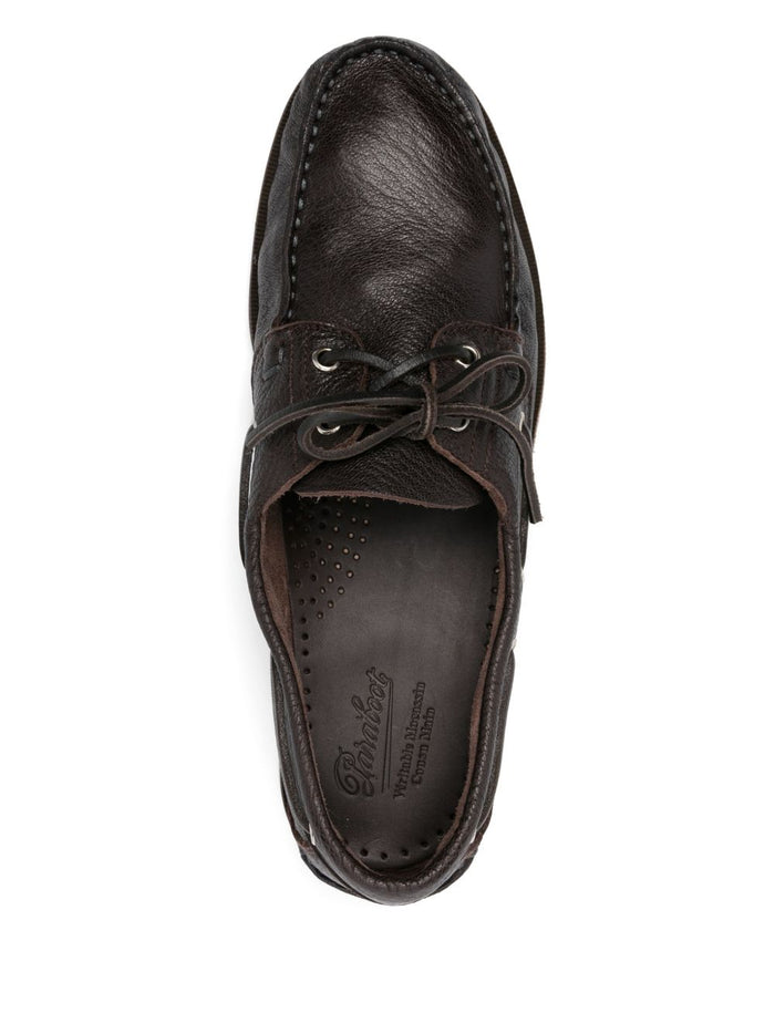 Paraboot Flat shoes Brown Calf Suede