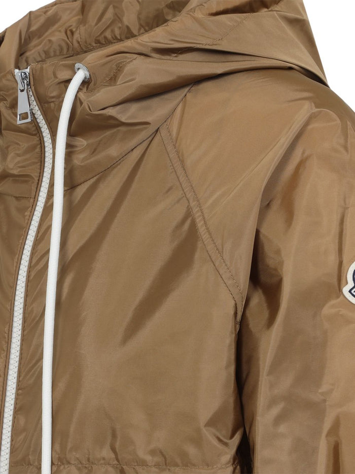 Moncler Coats Beige Polyamide