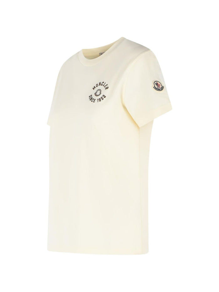 Moncler T-shirts and Polos White Cotton