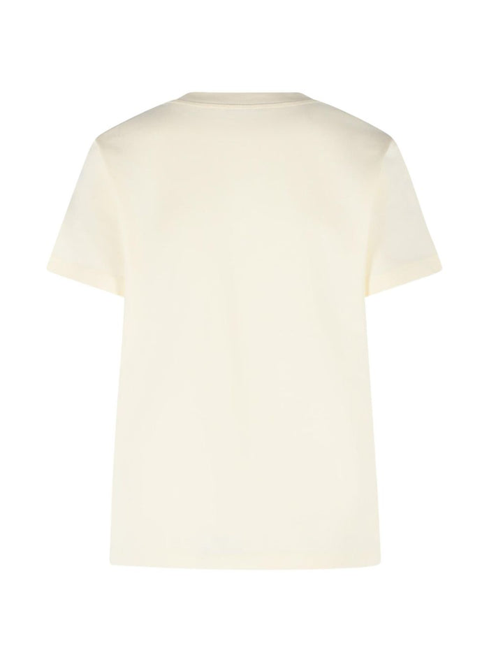 Moncler T-shirts and Polos White Cotton
