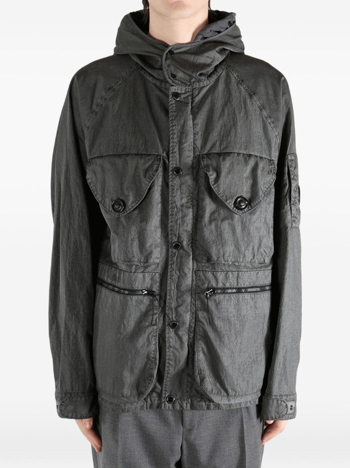 C.P.Company Coats Grey Poliammide