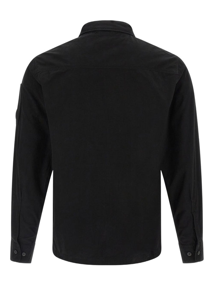 C.P.Company Coats Black Cotton