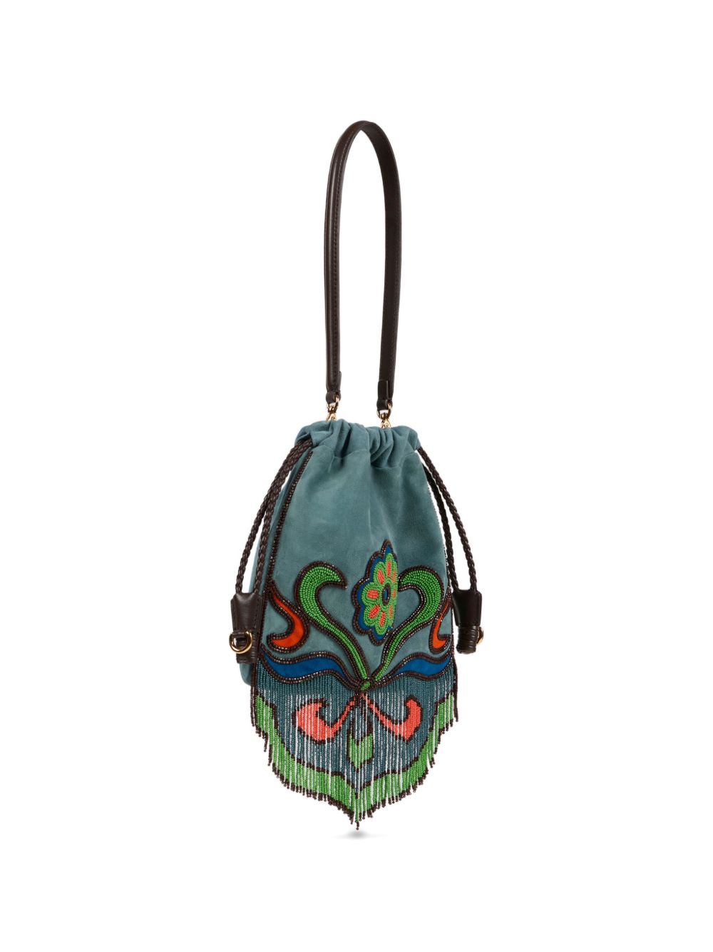 Etro Bags Clear Blue Calf Suede