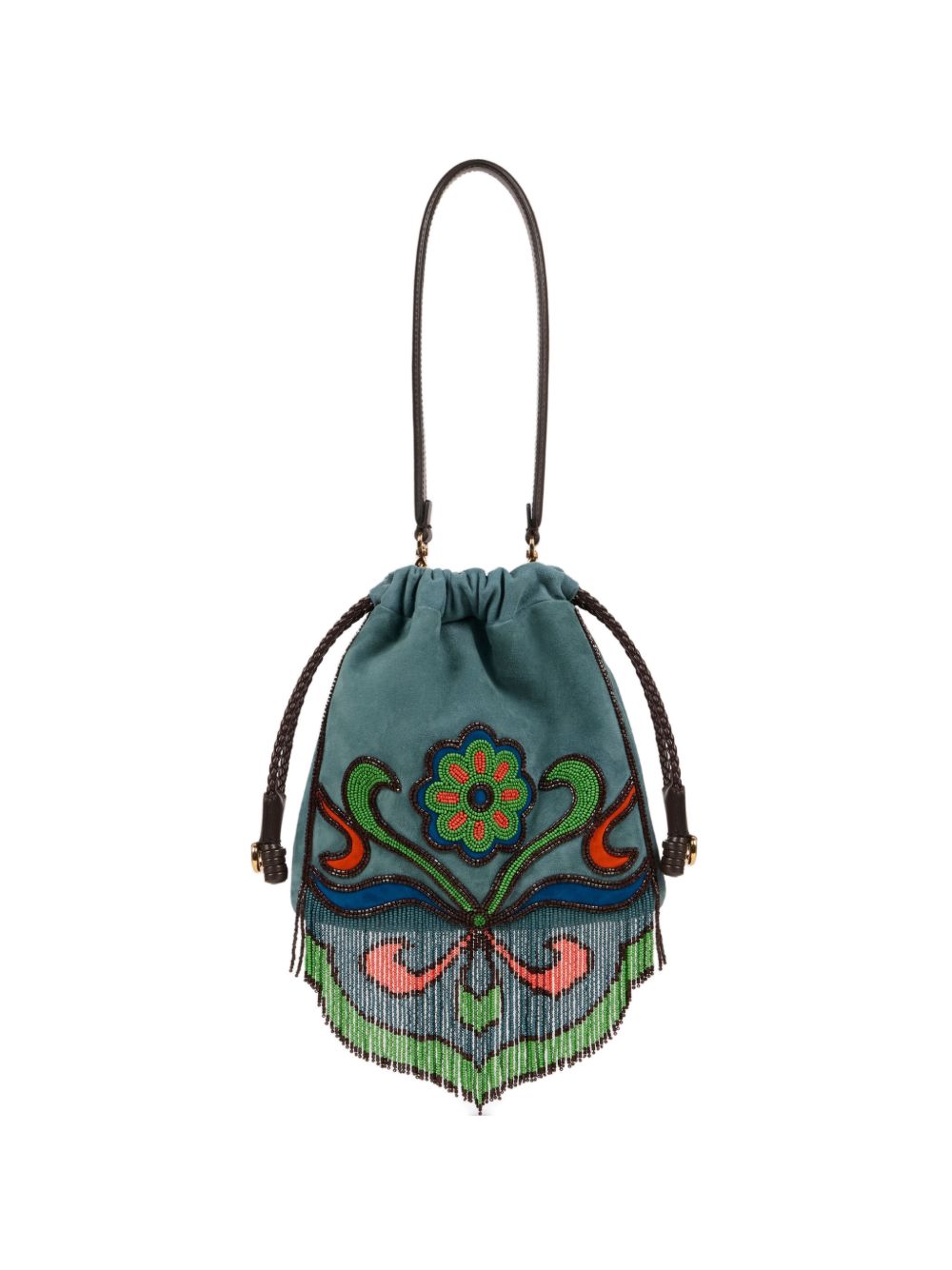 Etro Bags Clear Blue Calf Suede