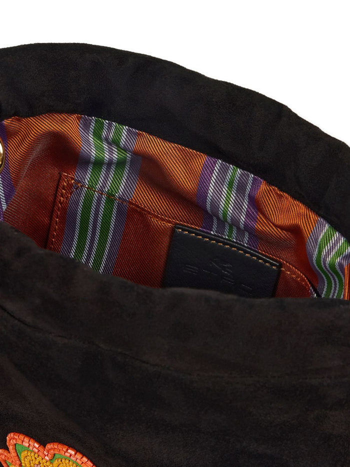 Etro Bags Black Calf Suede