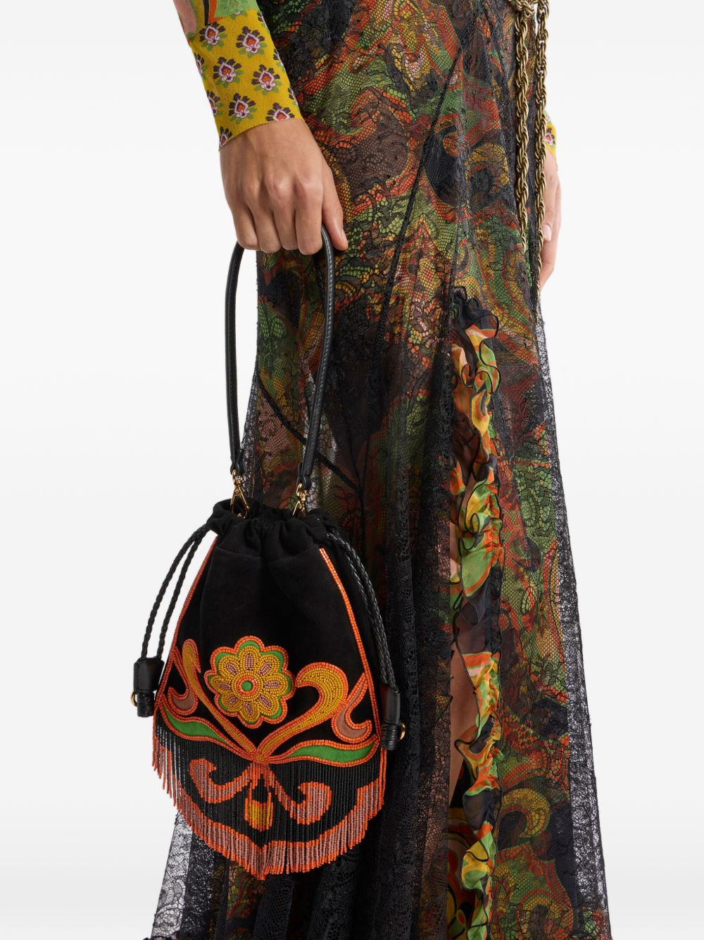 Etro Bags Black Calf Suede