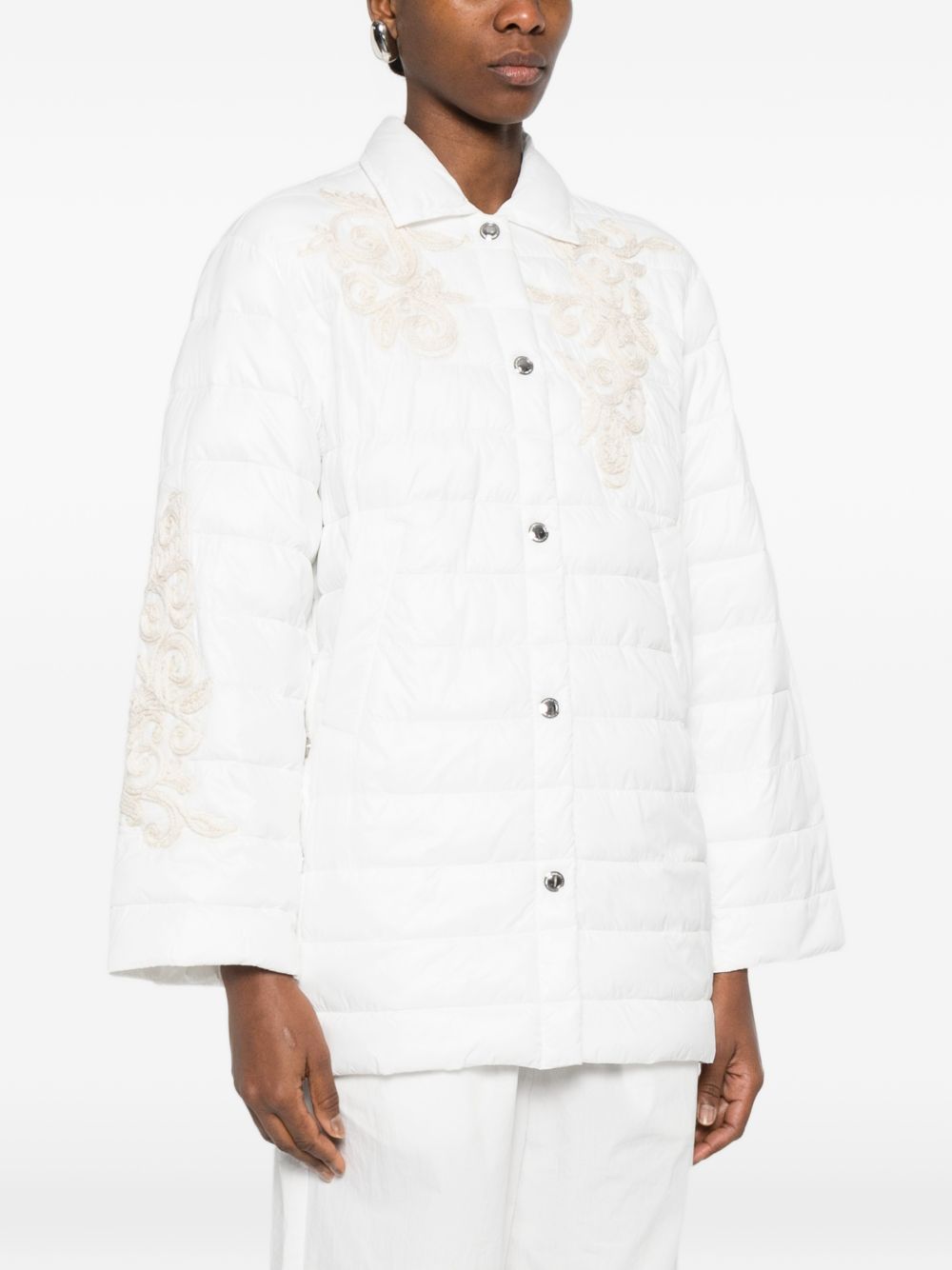 ERMANNO FIRENZE Coats White Polyamide