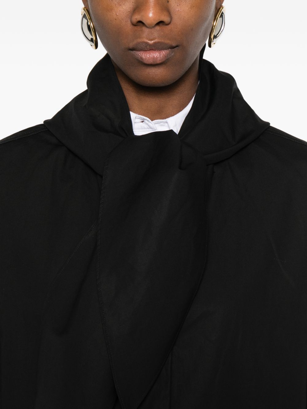 TOTEME MAIN Coats Black Organic Cotton