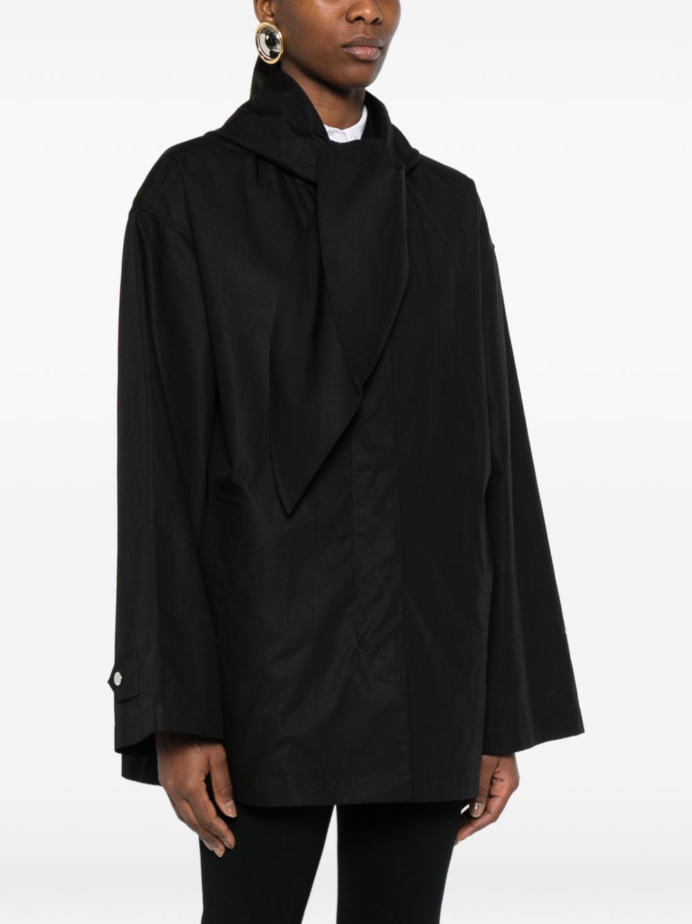 TOTEME MAIN Coats Black Organic Cotton