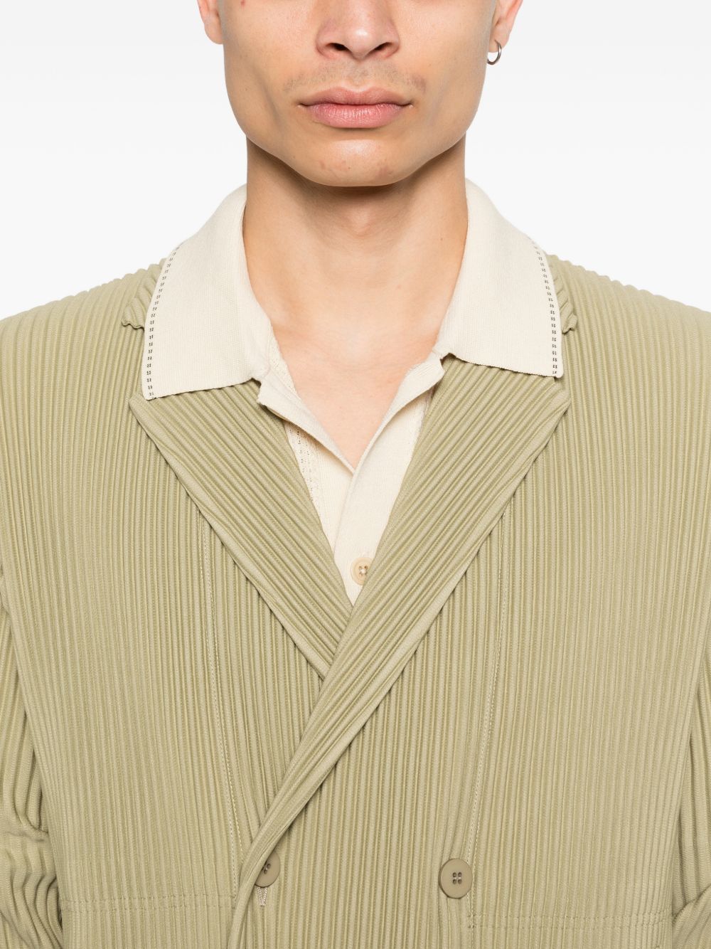 HOMME PLISSE ISSEY MIYAKE Jackets Green Polyester