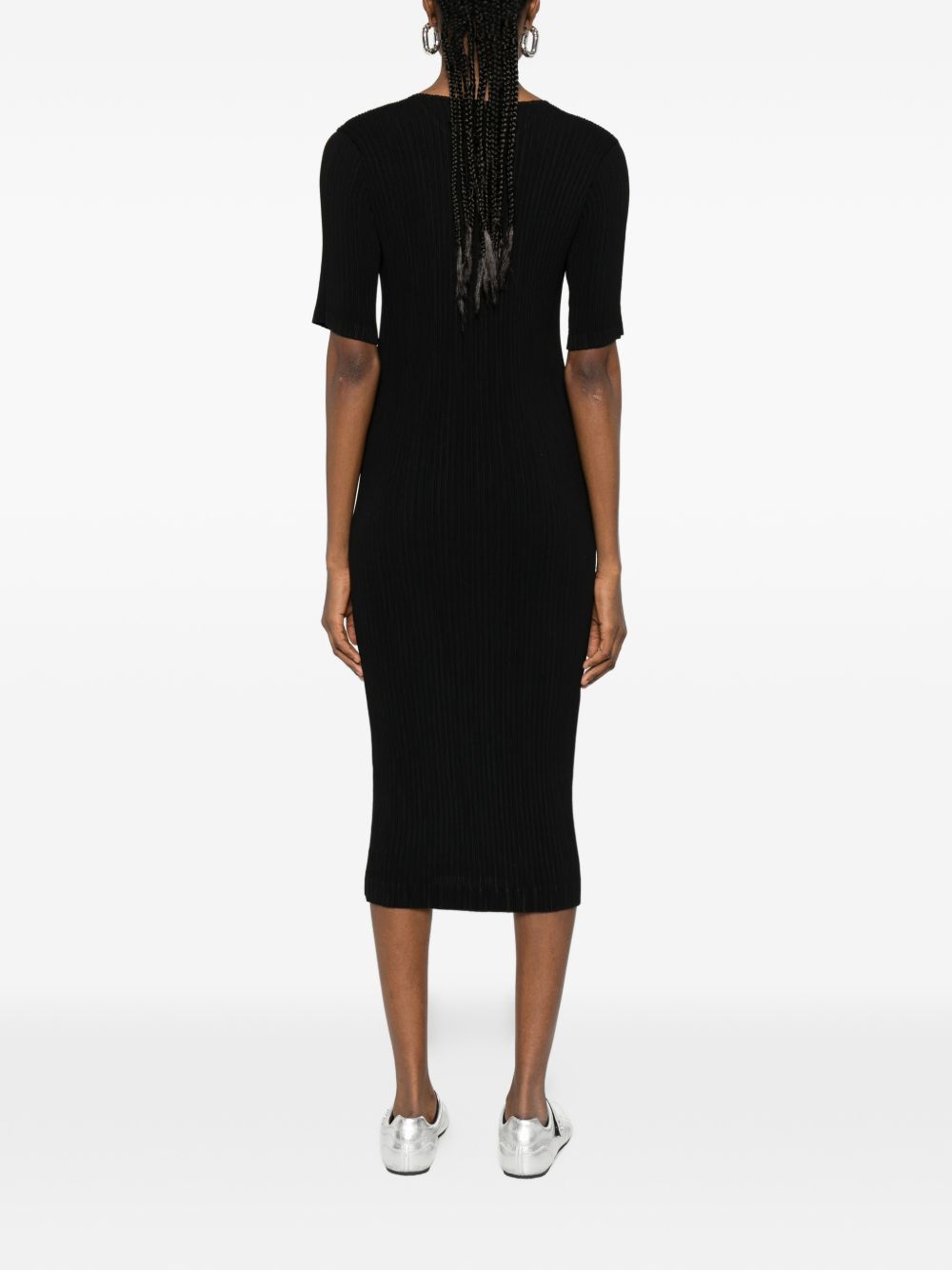 Issey Miyake Dresses Black Polyester