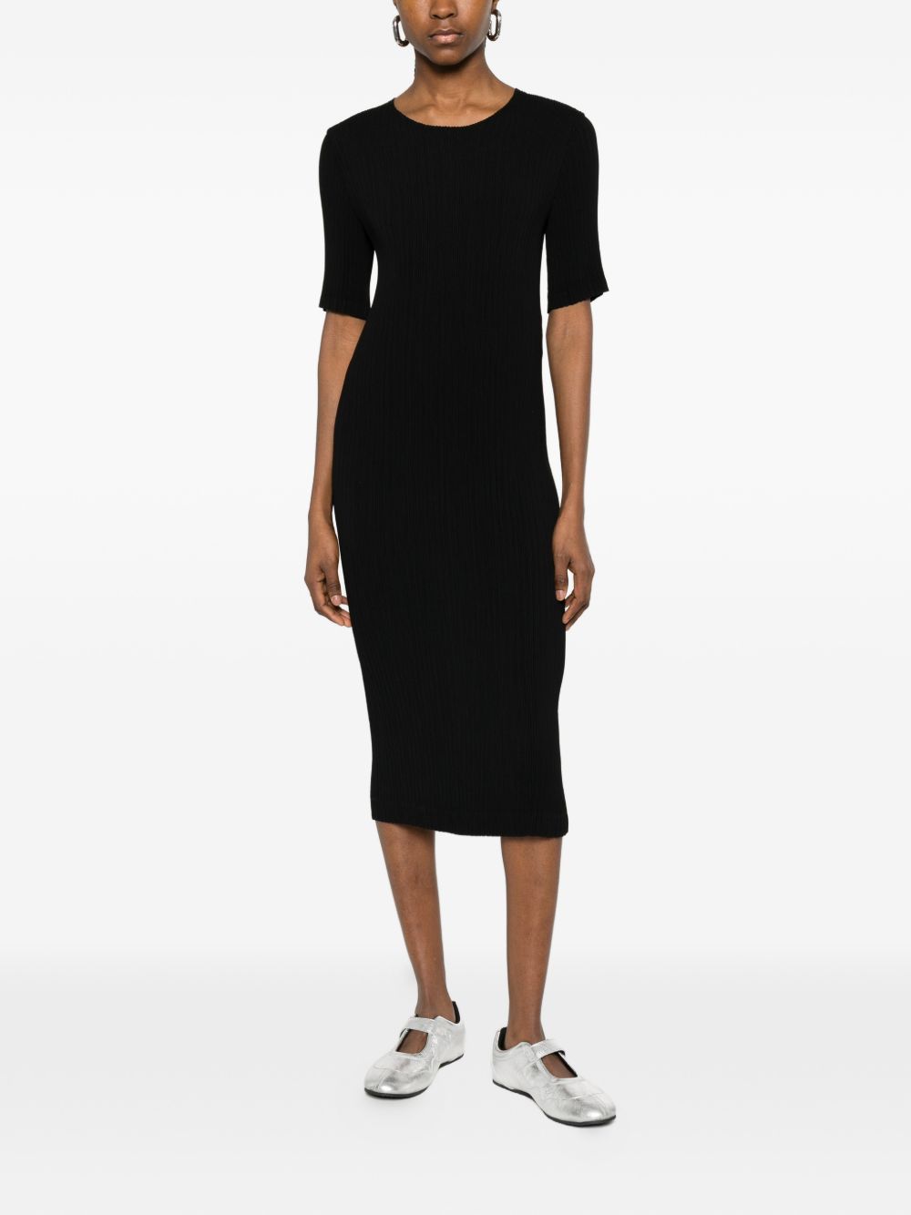 Issey Miyake Dresses Black Polyester