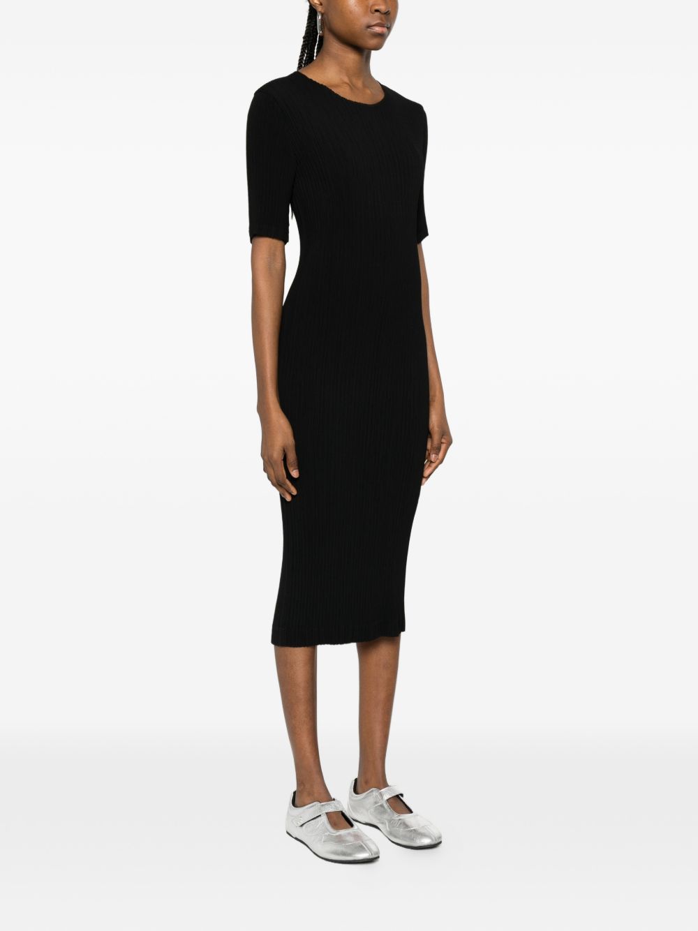 Issey Miyake Dresses Black Polyester