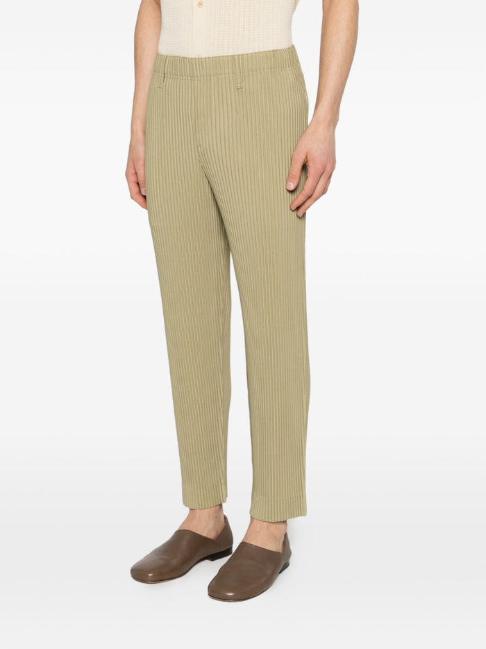 HOMME PLISSE ISSEY MIYAKE Trousers Green Polyester