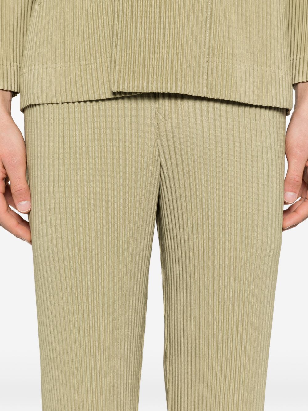 HOMME PLISSE ISSEY MIYAKE Trousers Green Polyester