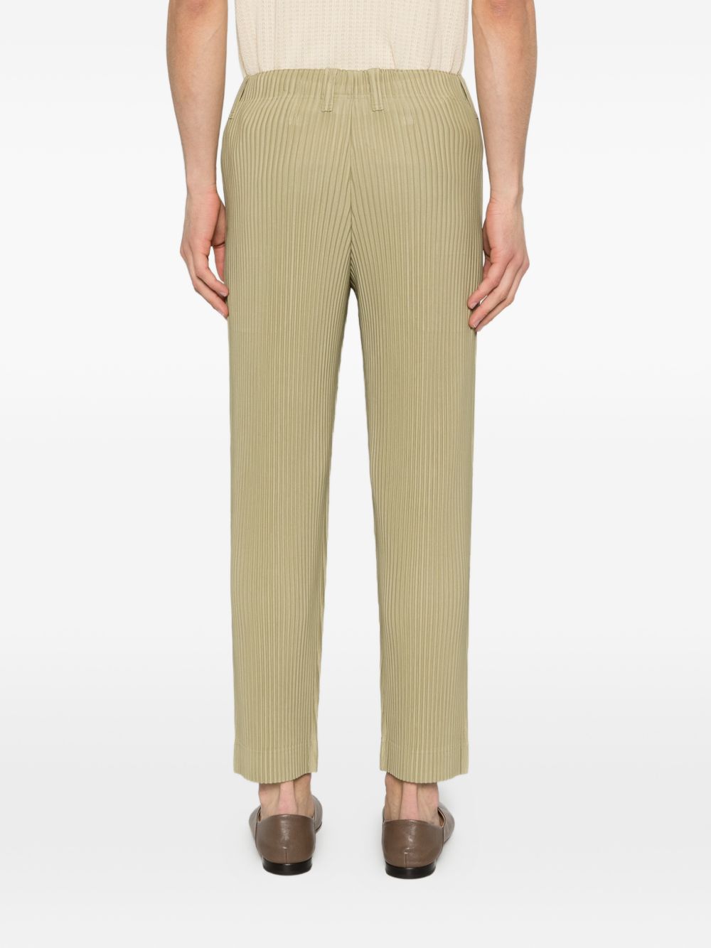 HOMME PLISSE ISSEY MIYAKE Trousers Green Polyester