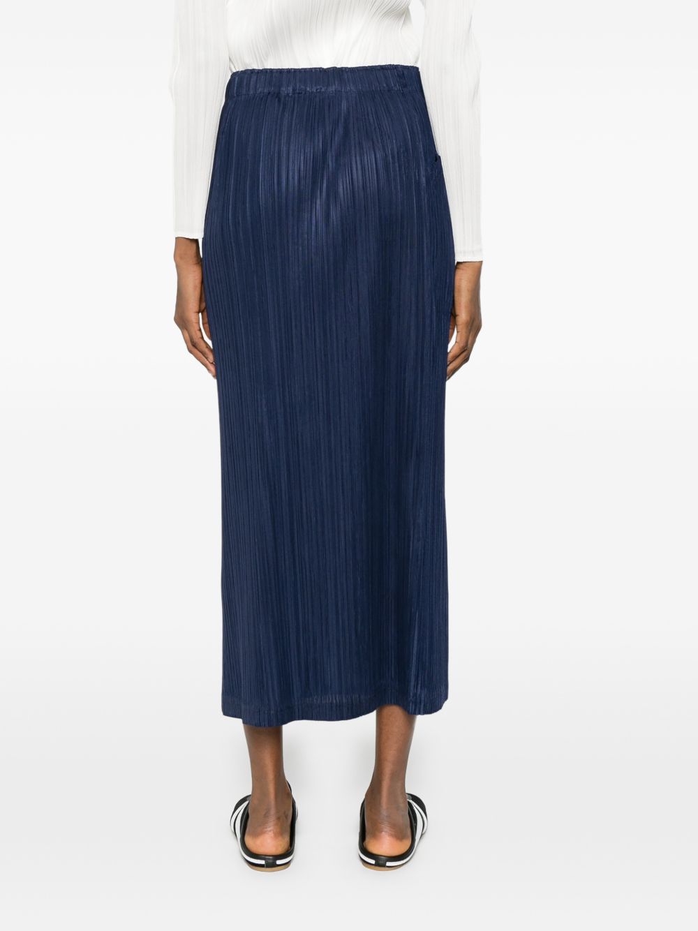 Pleats Please Skirts Blue Polyester