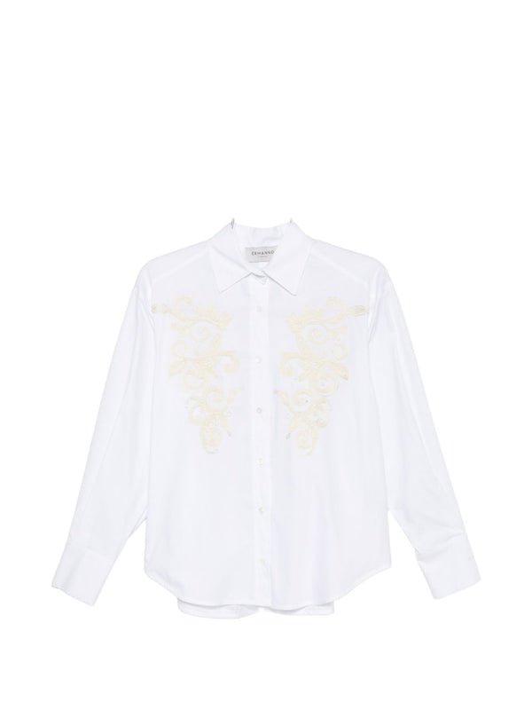 Ermanno Firenze Embroidered cotton shirt