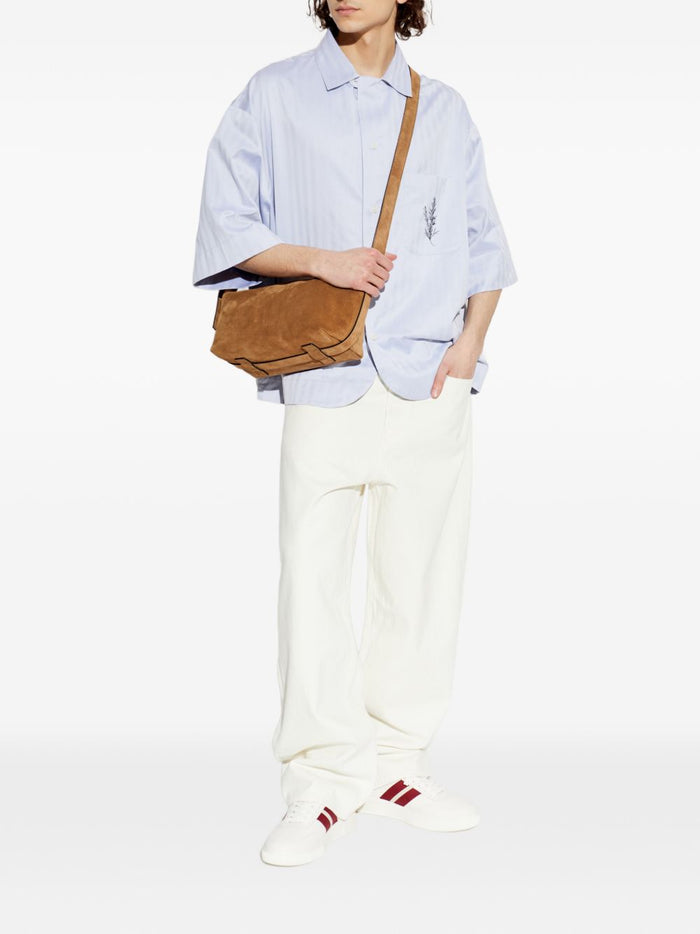 JACQUEMUS Shirts Clear Blue Principal:cotton