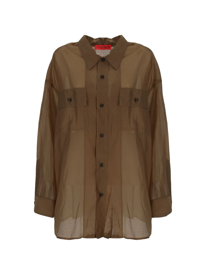 THE LATEST Shirts Brown Lyocell