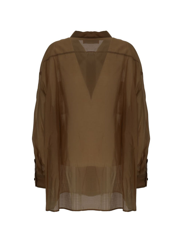 THE LATEST Shirts Brown Lyocell