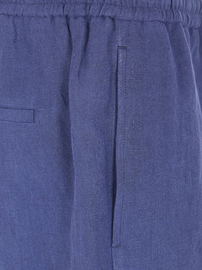 Emporio Armani Shorts Blue Linen