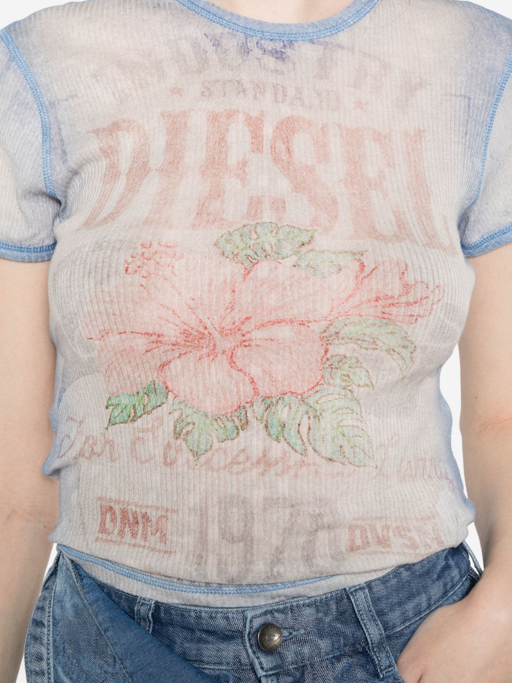 Diesel T-Shirts And Polos Blue Cotton