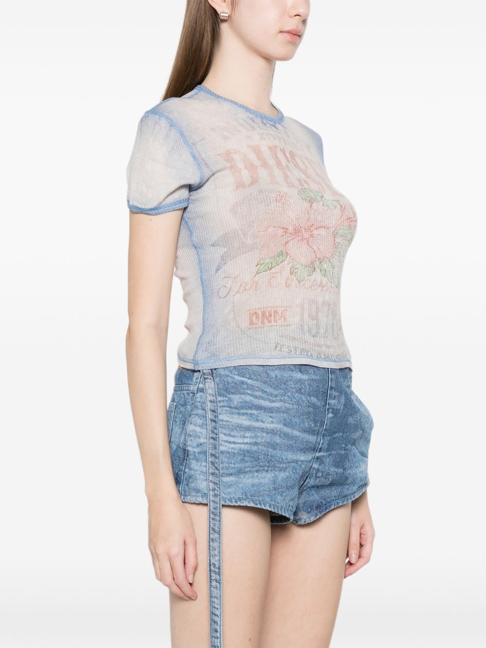 Diesel T-Shirts And Polos Blue Cotton