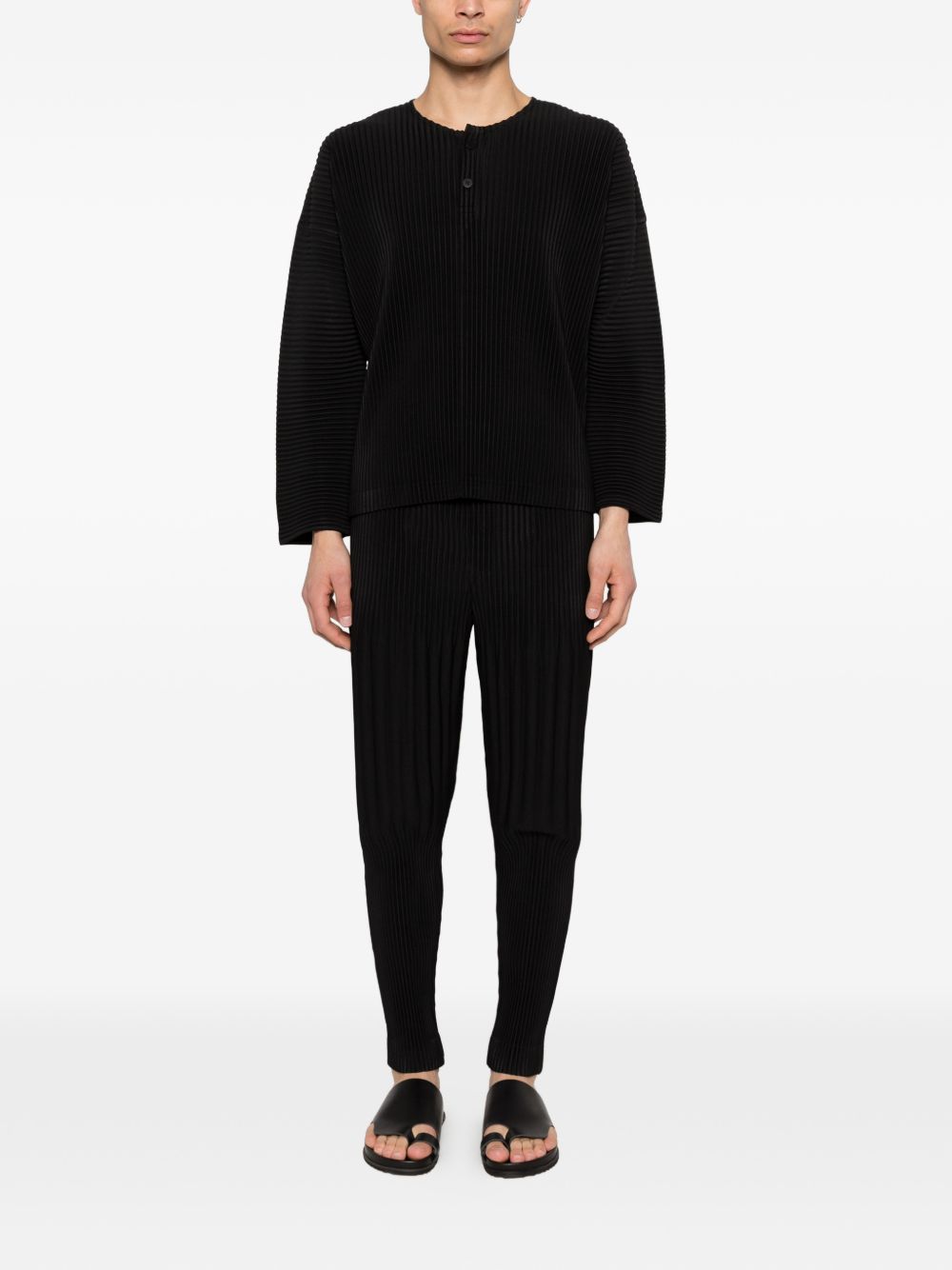 HOMME PLISSE ISSEY MIYAKE Trousers Black Polyester