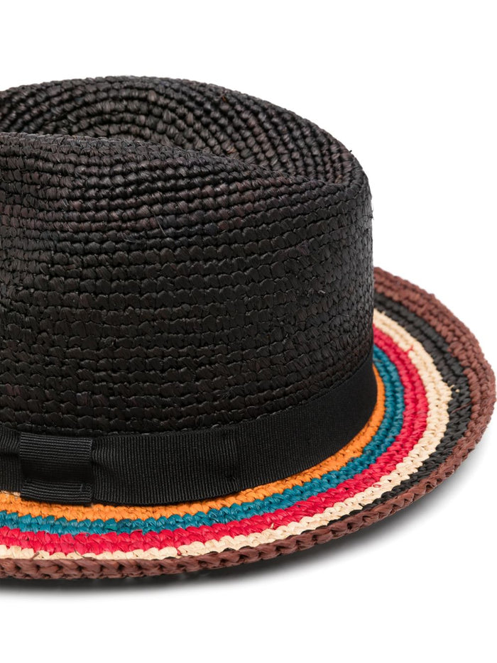 Paul Smith Hats Black Straw