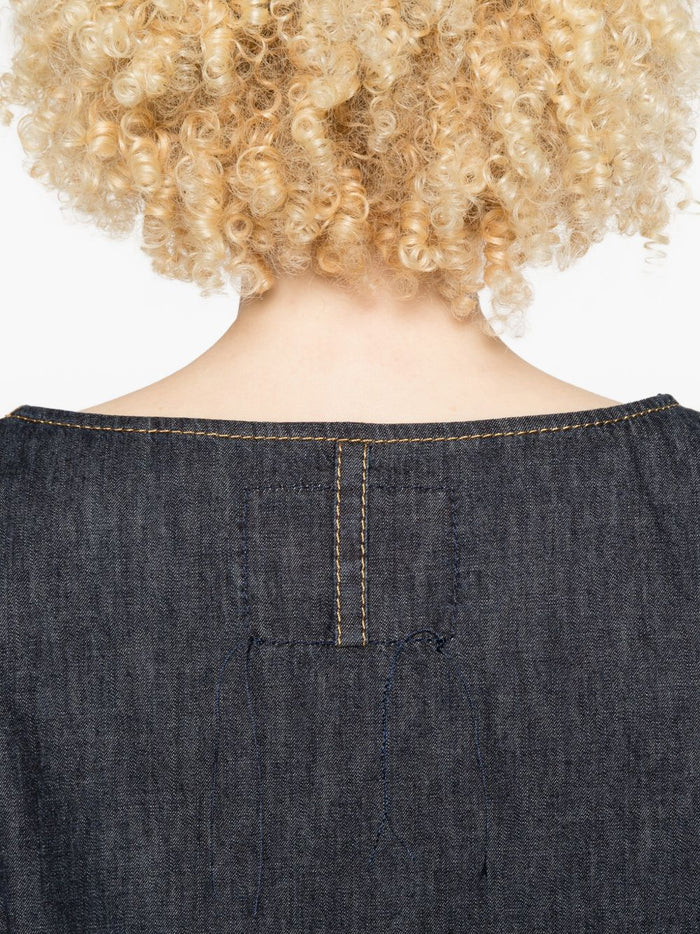 SUSANNE BOMMER Top Blue Cotton