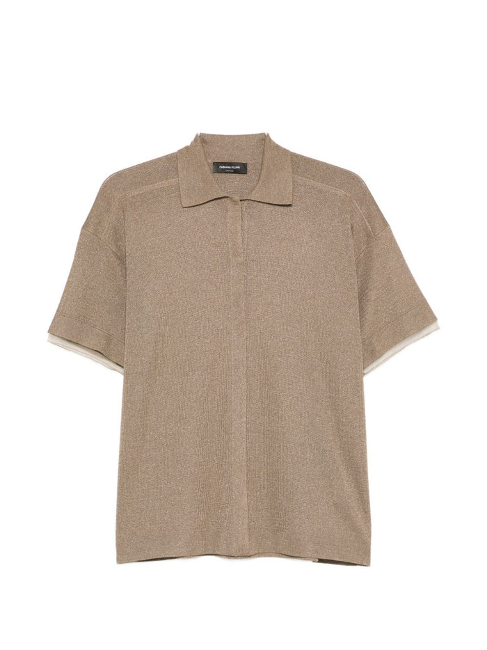 Fabiana Filippi Shirts Marrone Chiaro Polyamide
