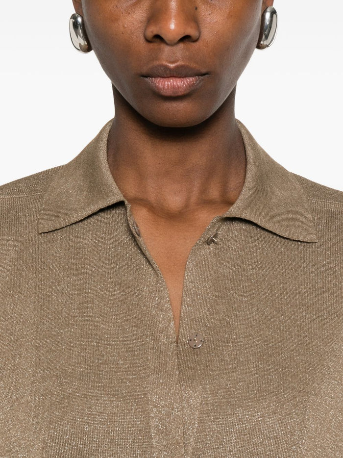 Fabiana Filippi Shirts Marrone Chiaro Polyamide