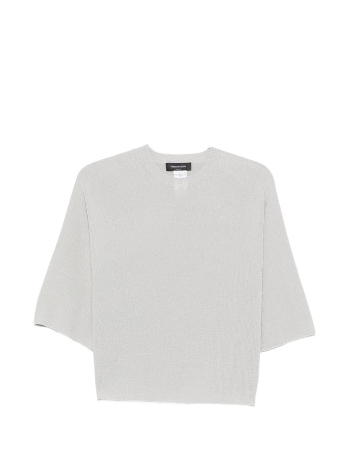 Fabiana Filippi Sweaters Clear Blue Cotton